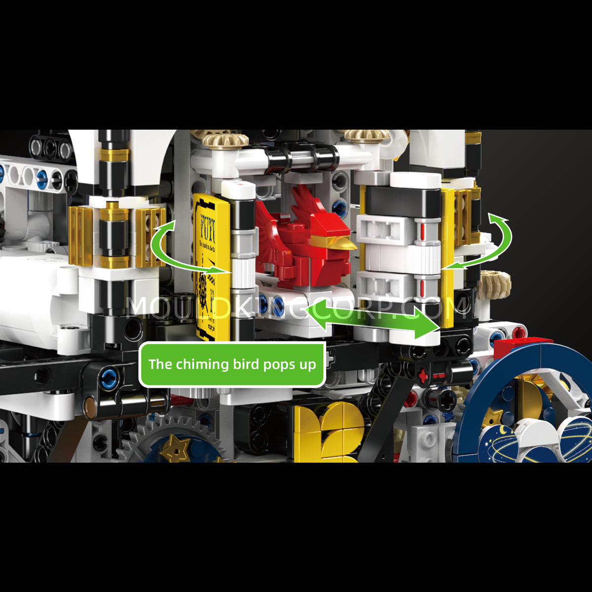 Horloge futuriste, vue 3