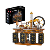 Horloge cube steampunk, vue principale