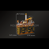 Horloge cube steampunk, vue 6