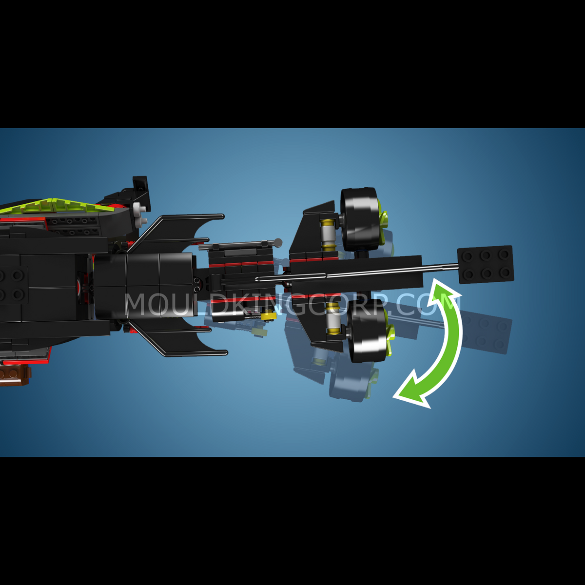 Requin mécanique sous-marin et son trésor, vue 2