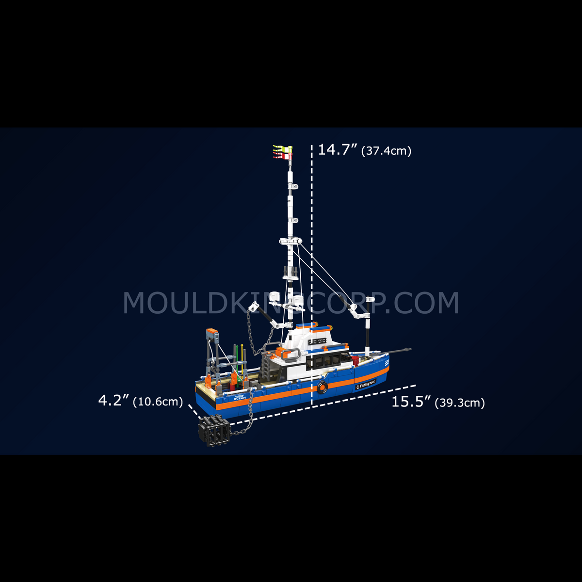Bateau de pêche à treuils, vue 6