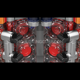 Horloge moteur, vue 4