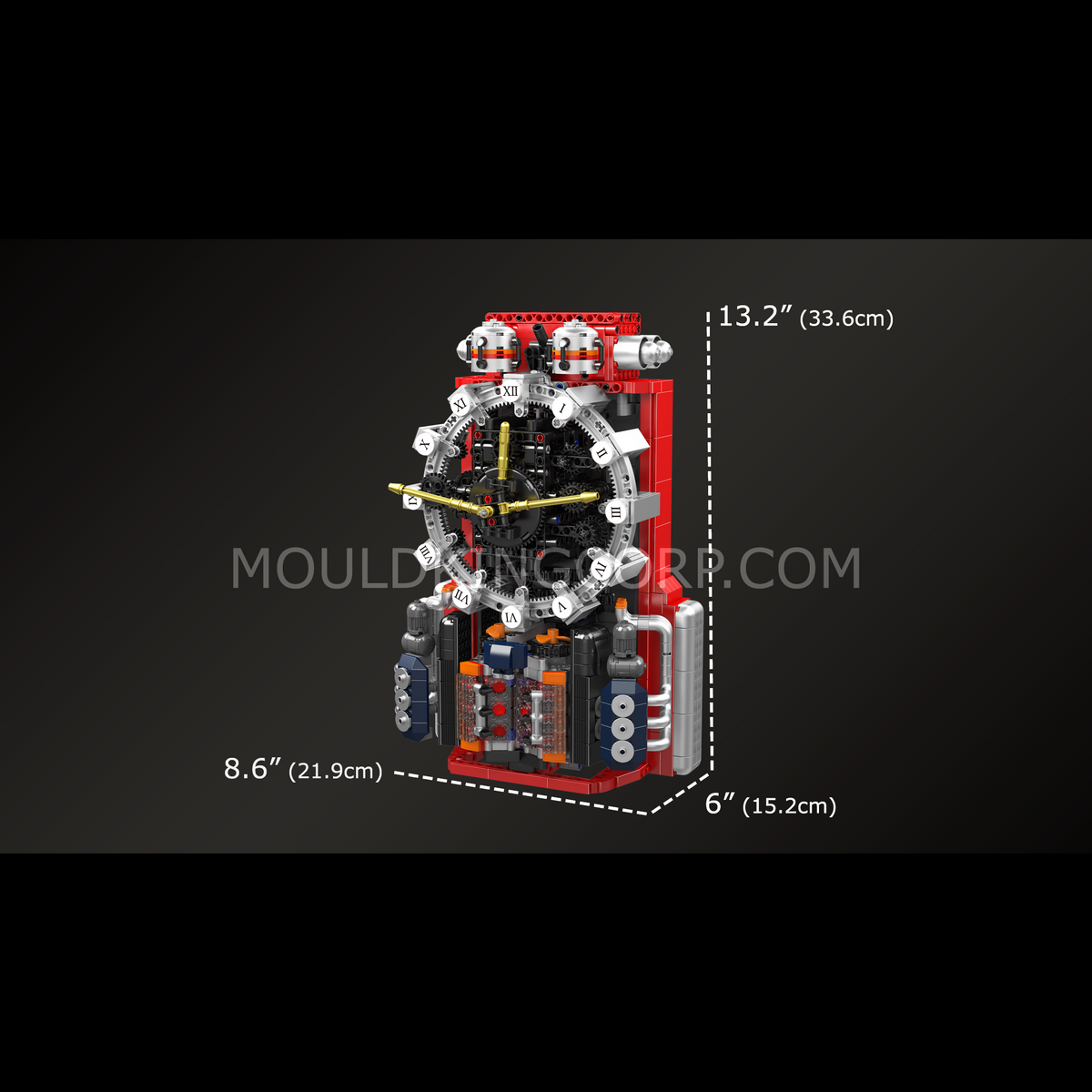 Horloge moteur, vue 6