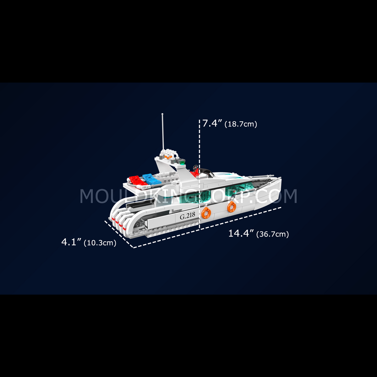 Yacht blanc, vue 6