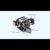 Moteur W12 biturbo à bloc transparent, vue 6