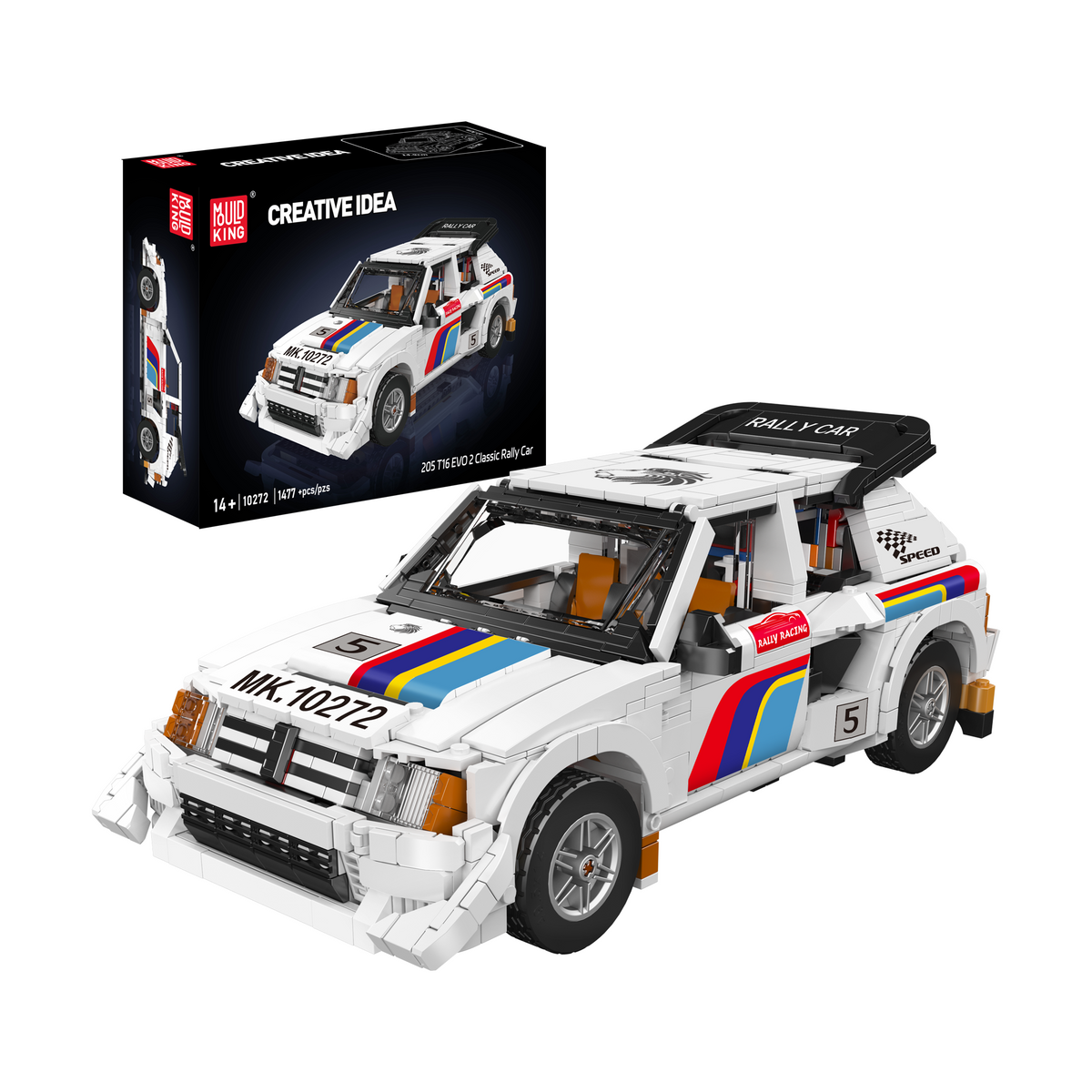 Voiture de rallye groupe B des années 80, vue principale