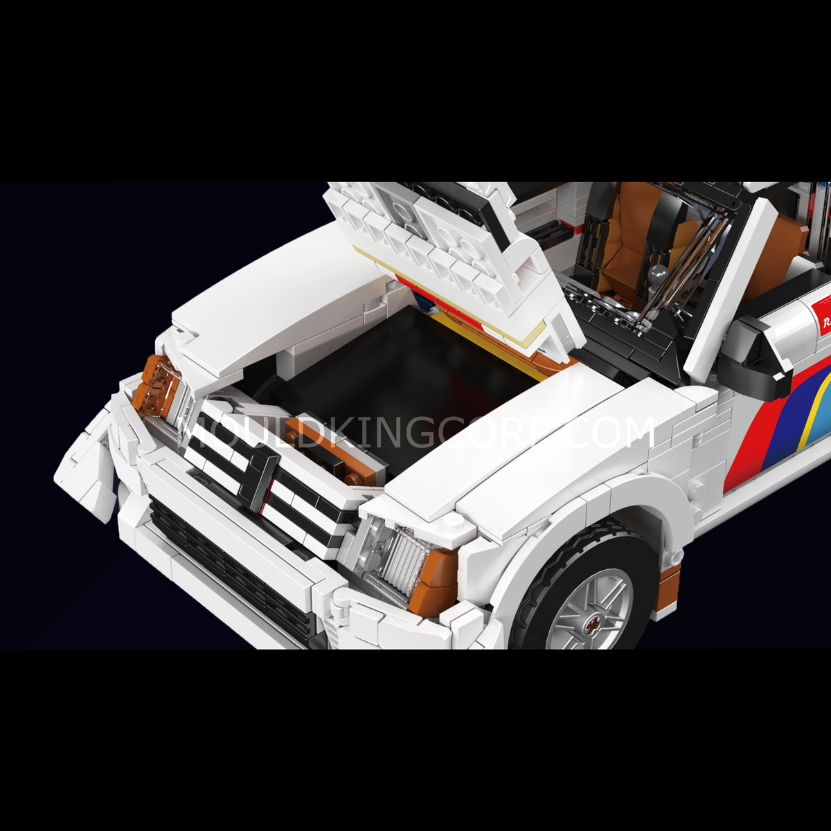 Voiture de rallye groupe B des années 80, vue 3