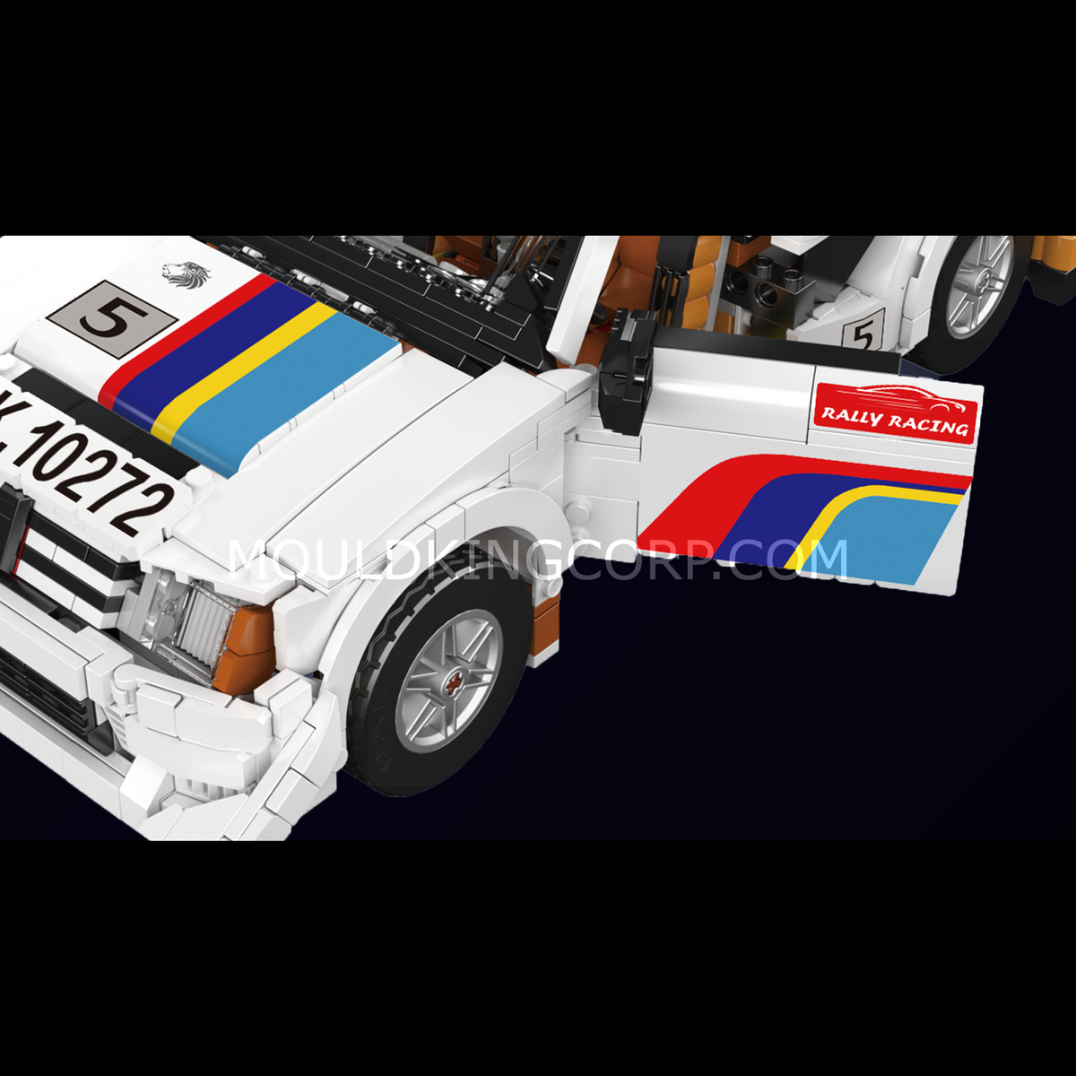 Voiture de rallye groupe B des années 80, vue 4