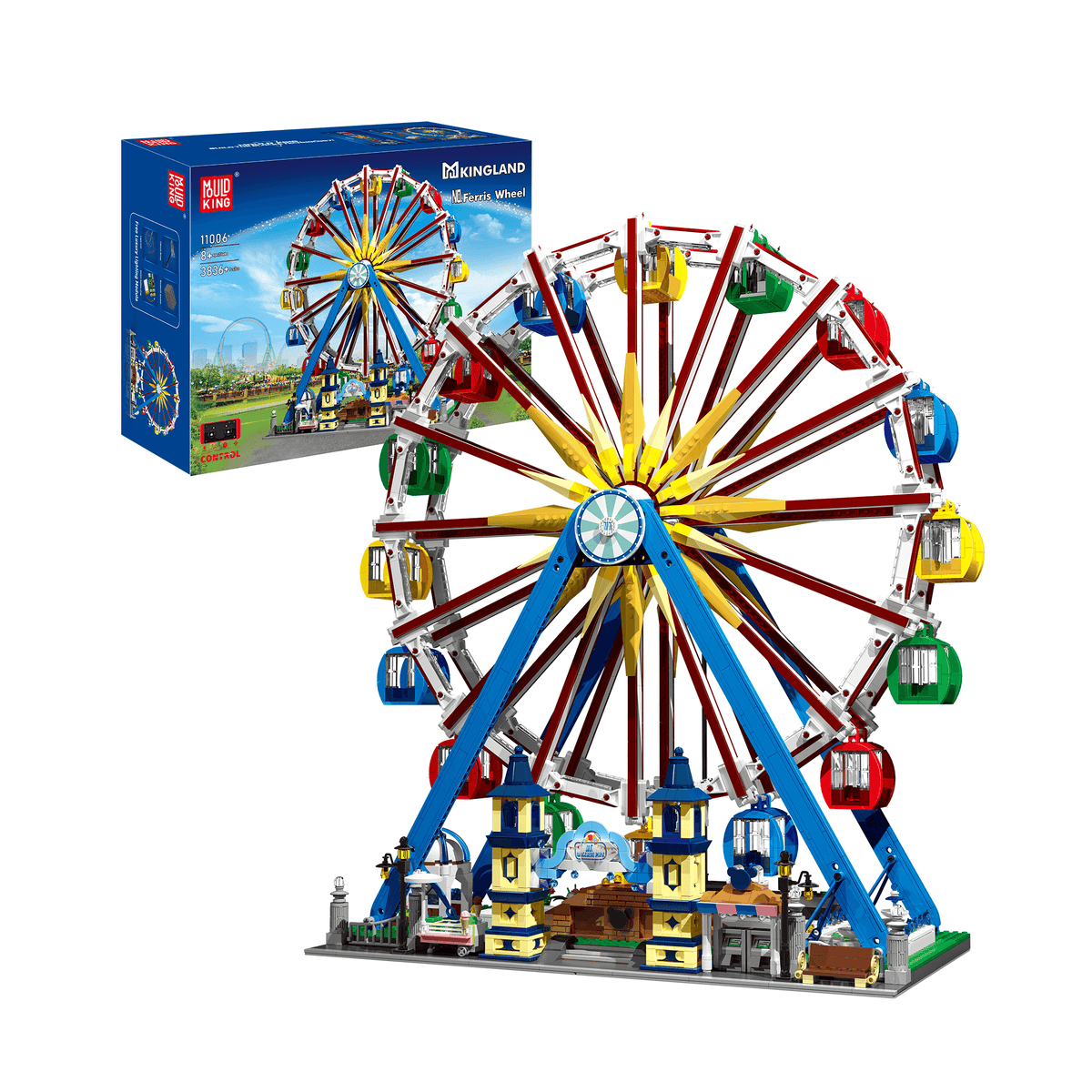 Grande roue motorisée et éclairée, vue principale