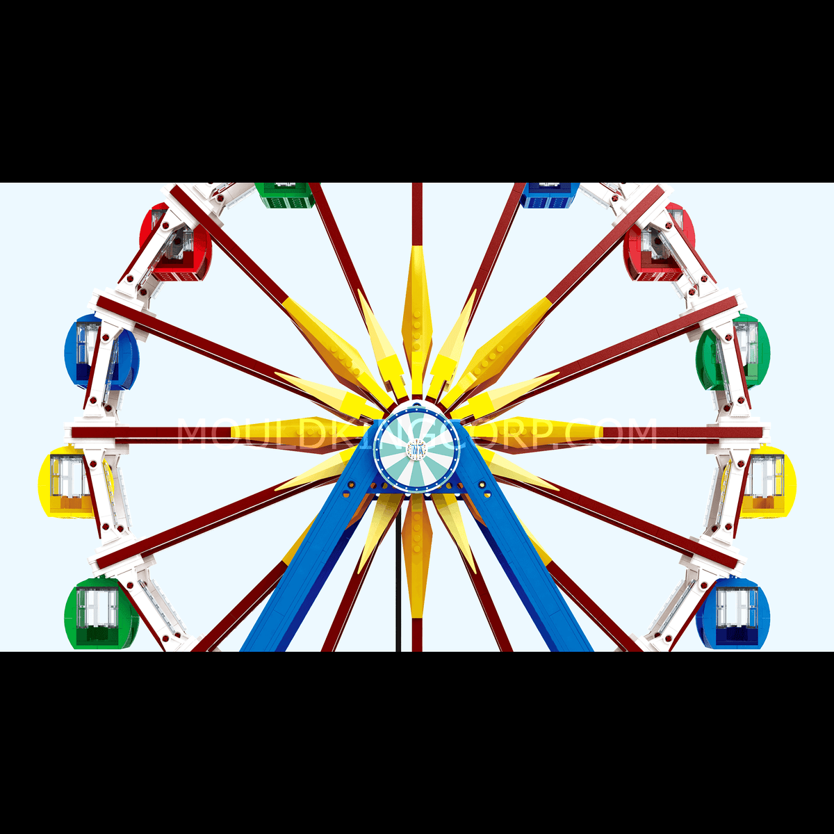 Grande roue motorisée et éclairée, vue 2
