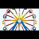 Grande roue motorisée et éclairée, vue 2