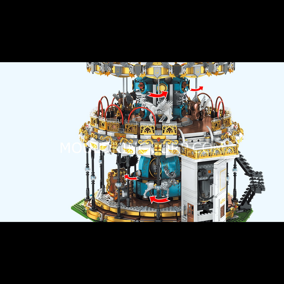 Carrousel motorisé à deux étages, vue 5