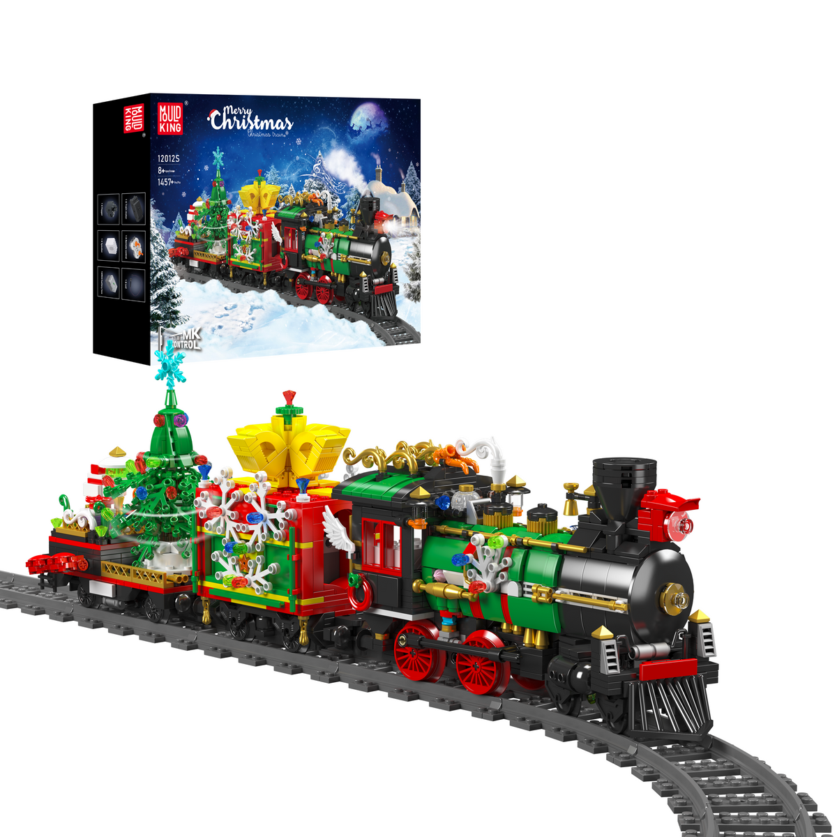 Train de Noël télécommandé, vue principale