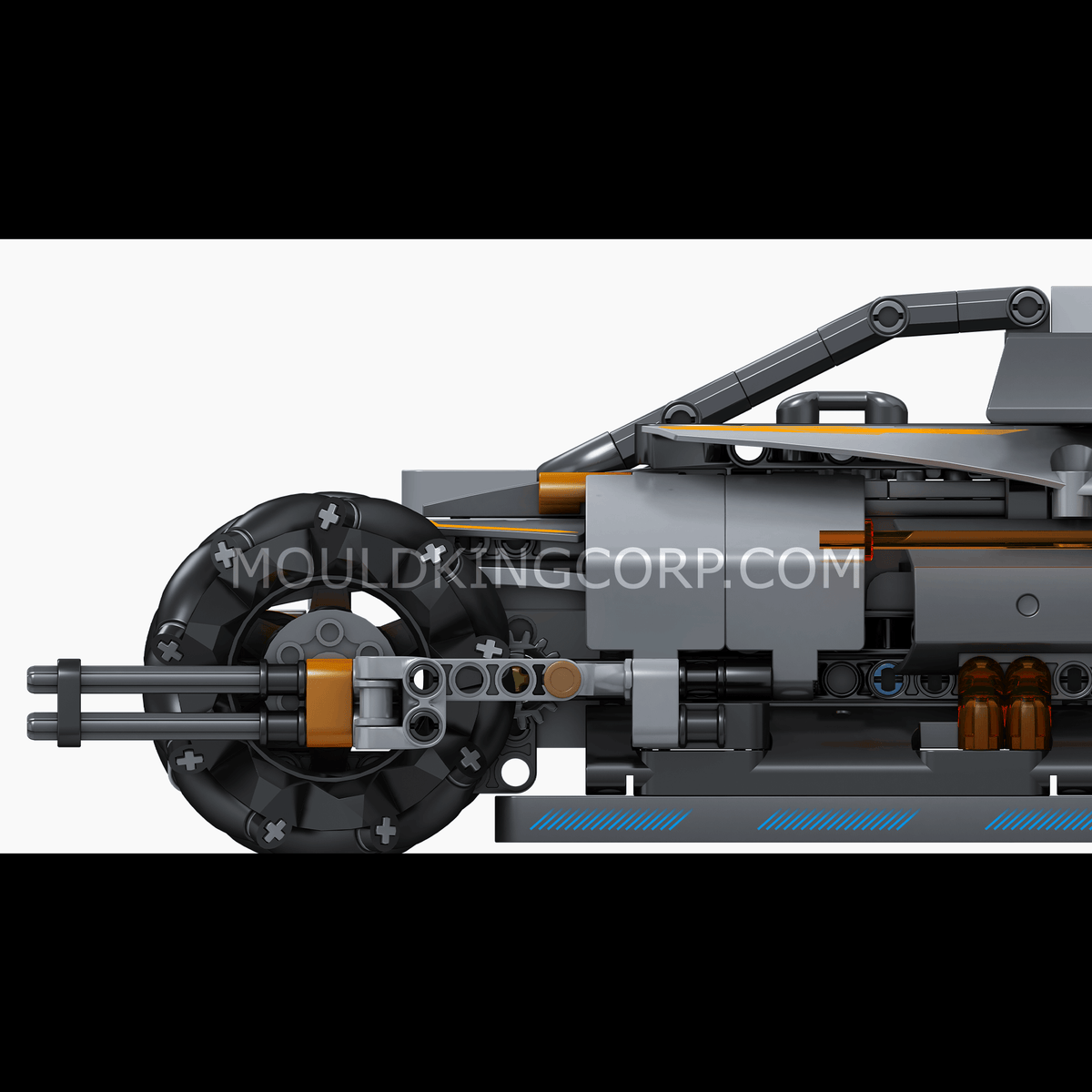 Voiture du désert télécommandée, roues omnidirectionnelles, vue 3