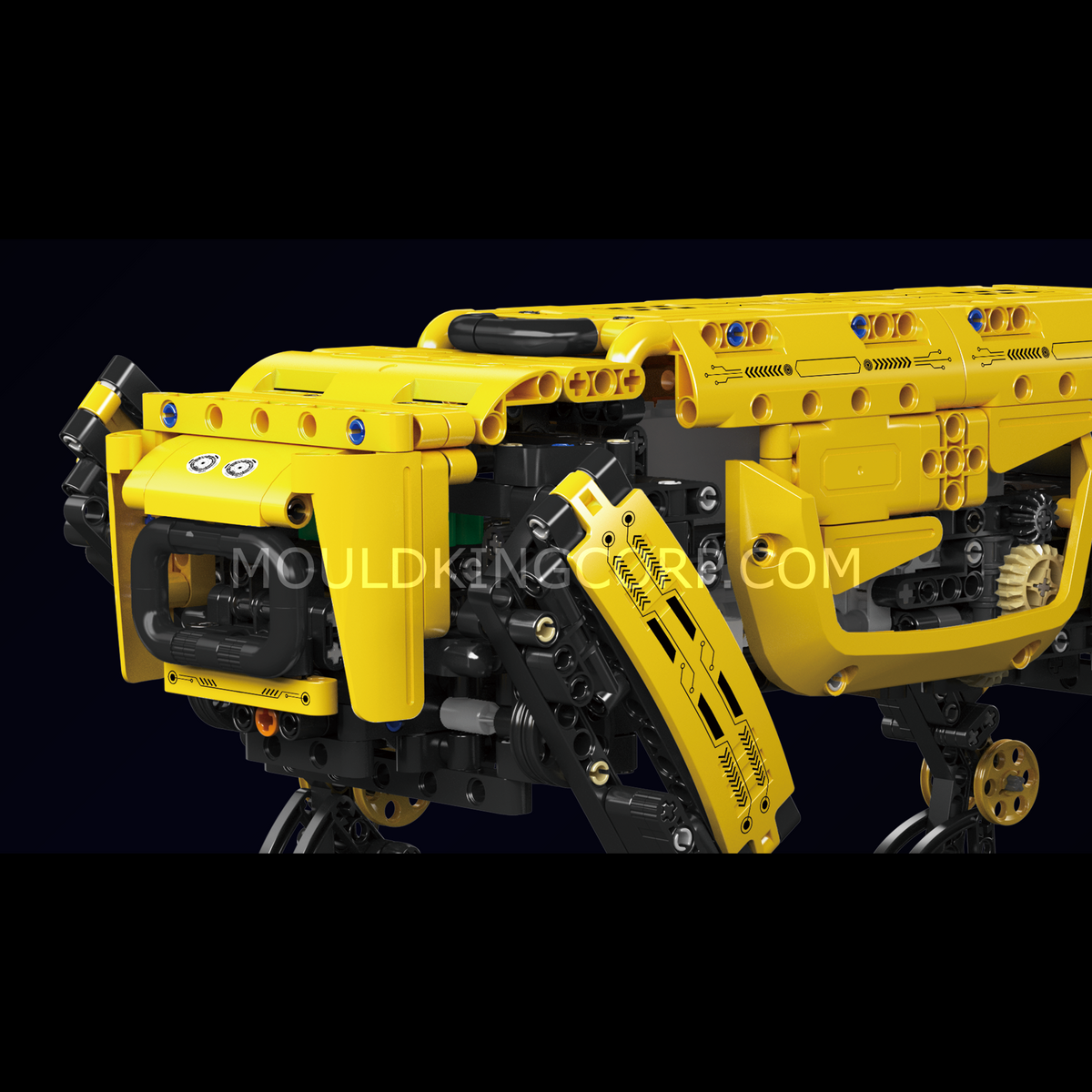 Chien robot quadrupède télécommandé, vue 2