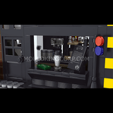 Café moderne modulaire, éclairage intérieur, vue 2