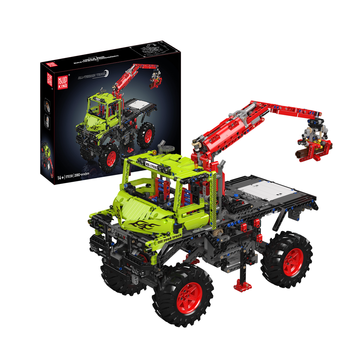 Grumier tout-terrain 4×4 à grue, vue principale