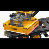 Grue mobile jaune, vue 3