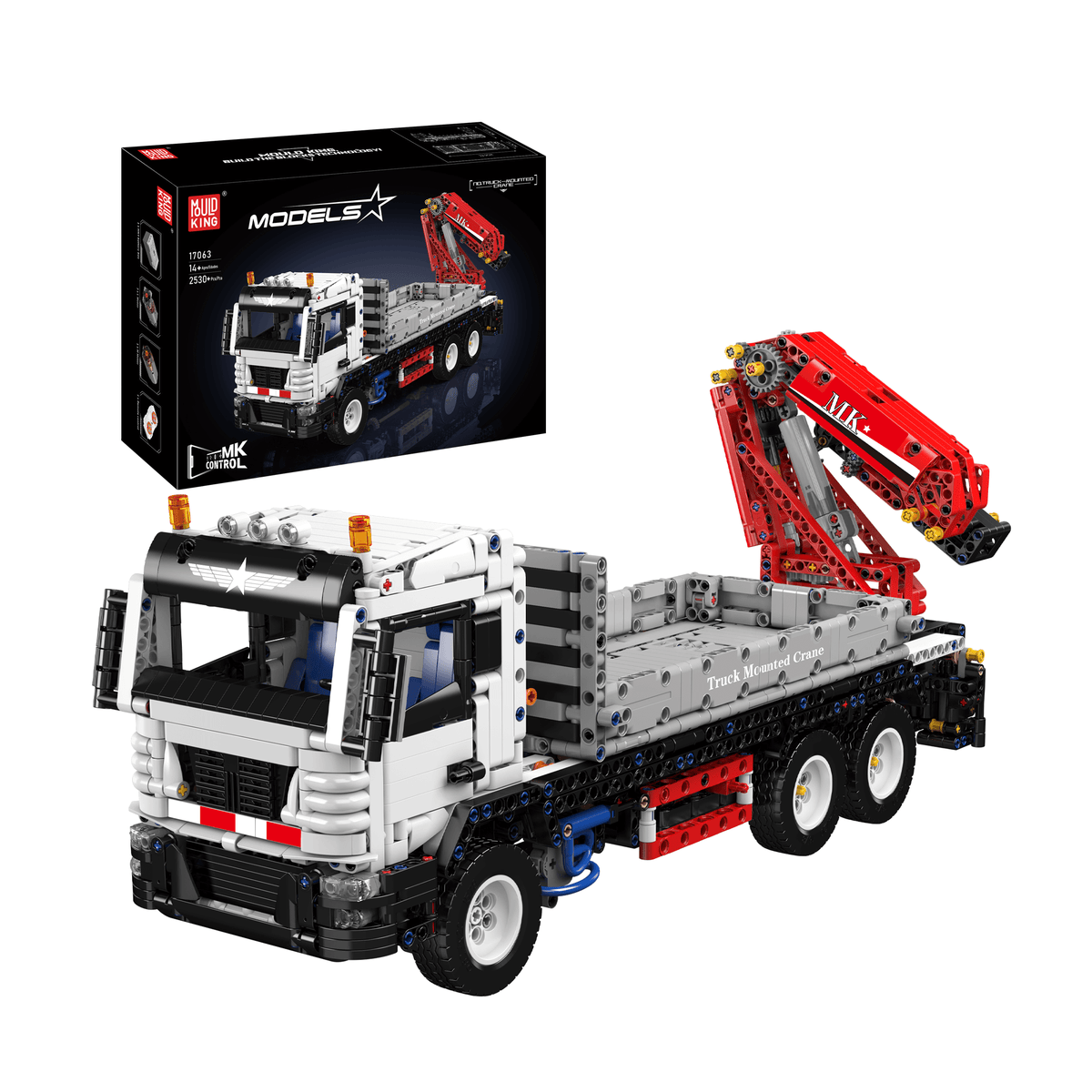 Camion-grue benne basculante, vue principale