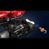Crawler rouge télécommandé à 8 moteurs, vue 3