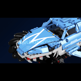 Monster truck requin télécommandé, roues omnidirectionnelles, vue 2