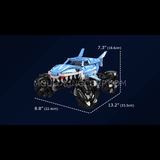 Monster truck requin télécommandé, roues omnidirectionnelles, vue 6