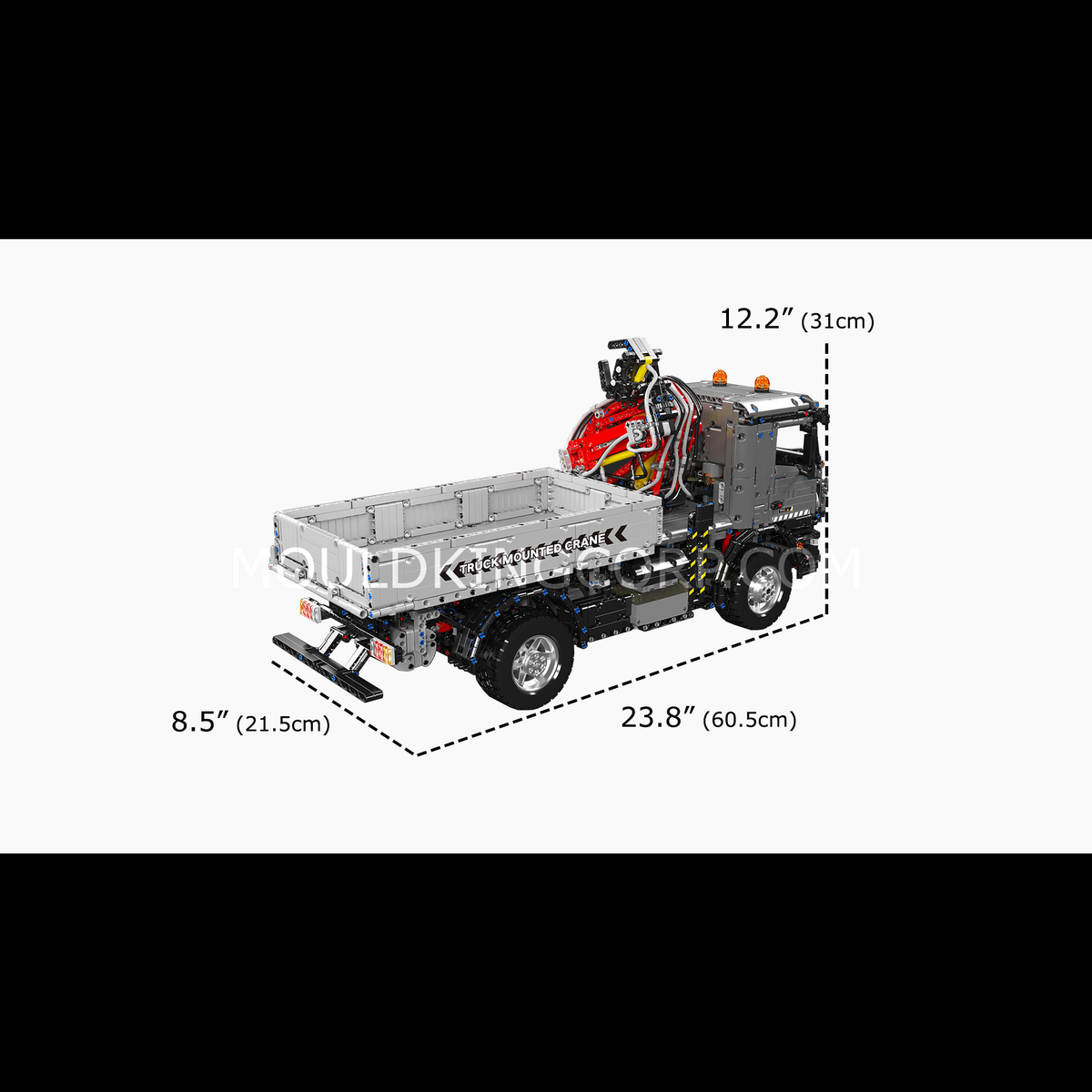 Camion plateau à grue, vue 6