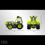 Petit tracteur vert, vue 5