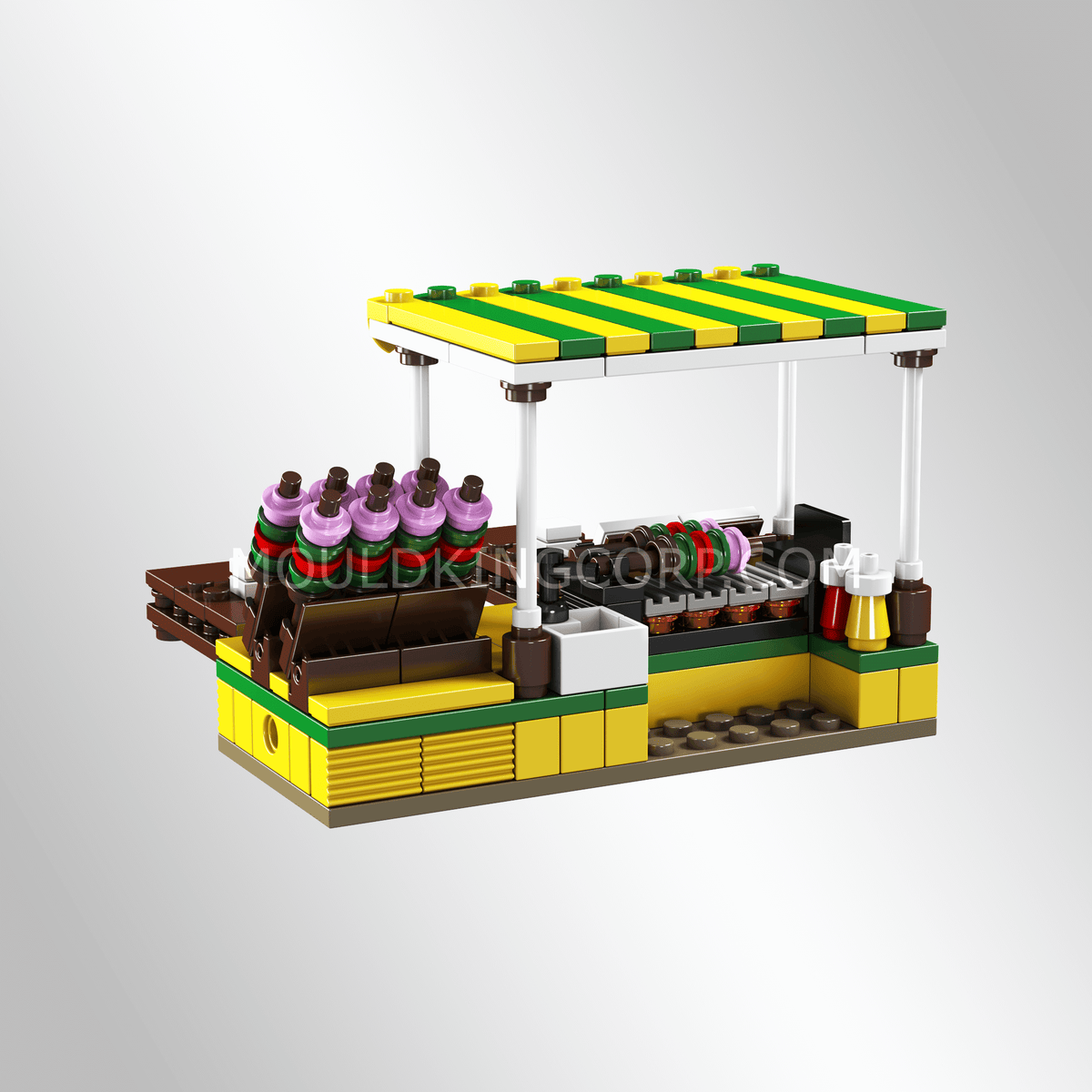 Stand de brochettes, vue 2