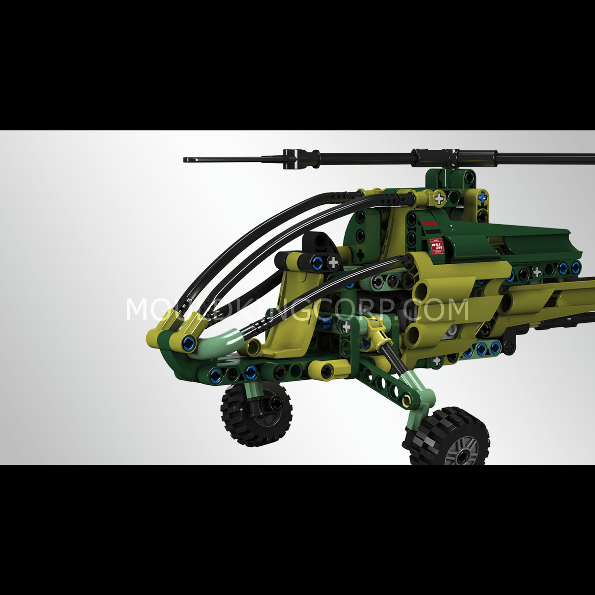 Hélicoptère d'exploration, vue 3