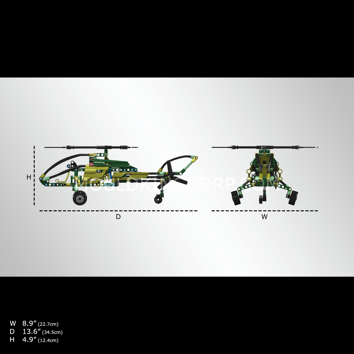 Hélicoptère d'exploration, vue 5