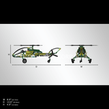 Hélicoptère d'exploration, vue 5