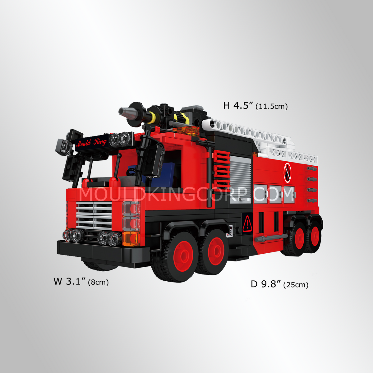 Camion de pompiers de sauvetage urbain, vue 5