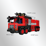 Camion de pompiers de sauvetage urbain, vue 5