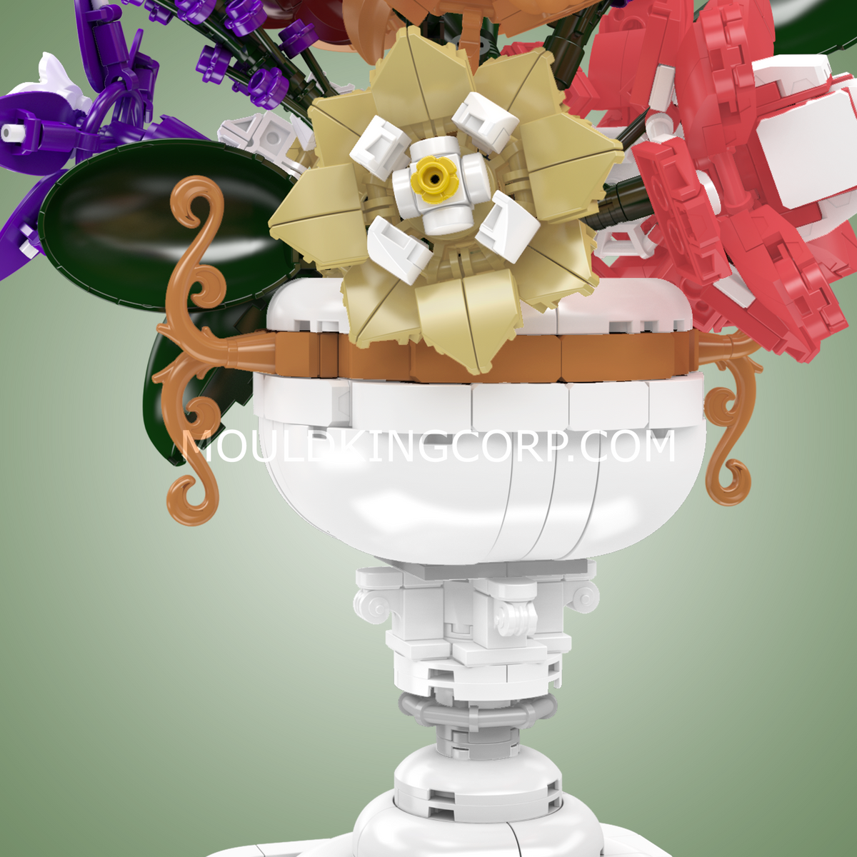 Composition florale dans une urne classique, vue 5