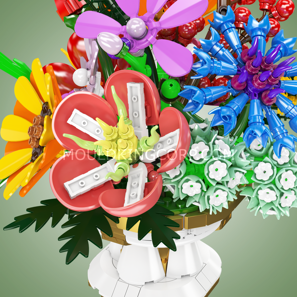 Bouquet champêtre aux dix fleurs, vue 5