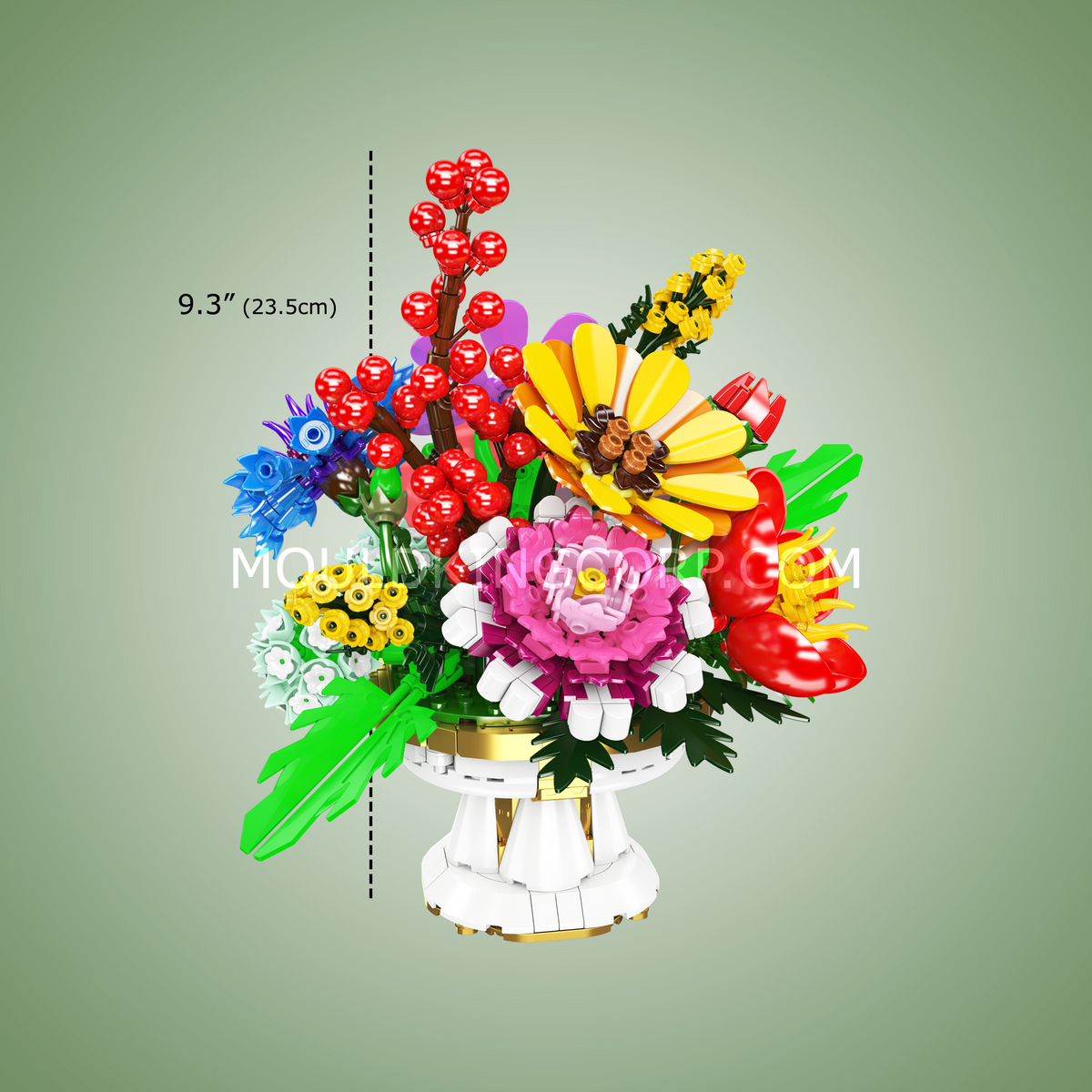 Bouquet champêtre aux dix fleurs, vue 6