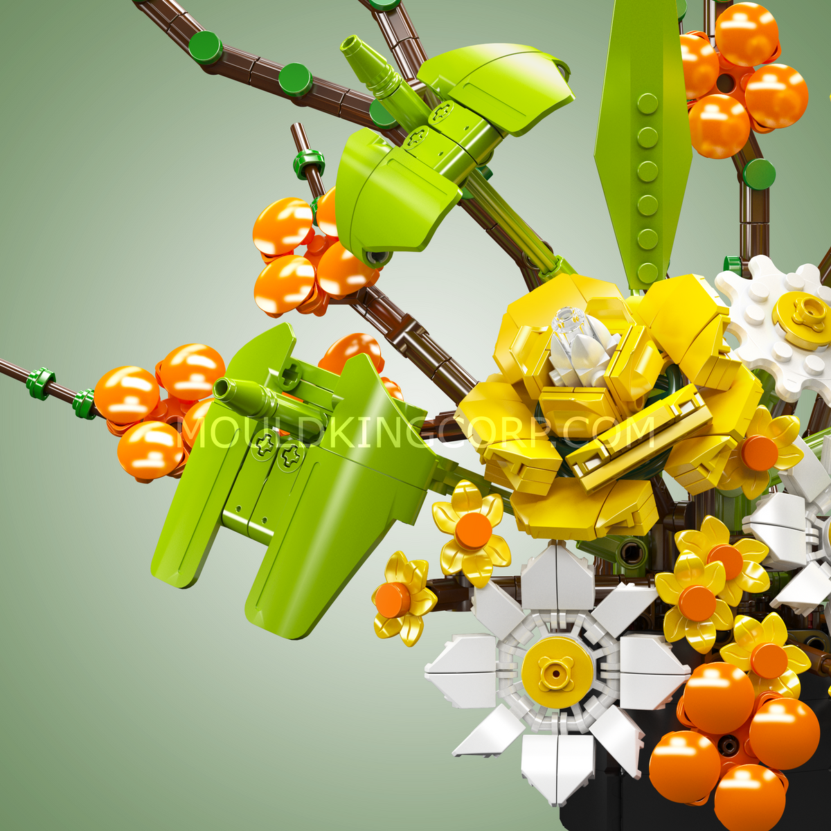 Bouquet d'automne aux roses jaunes, vue 3