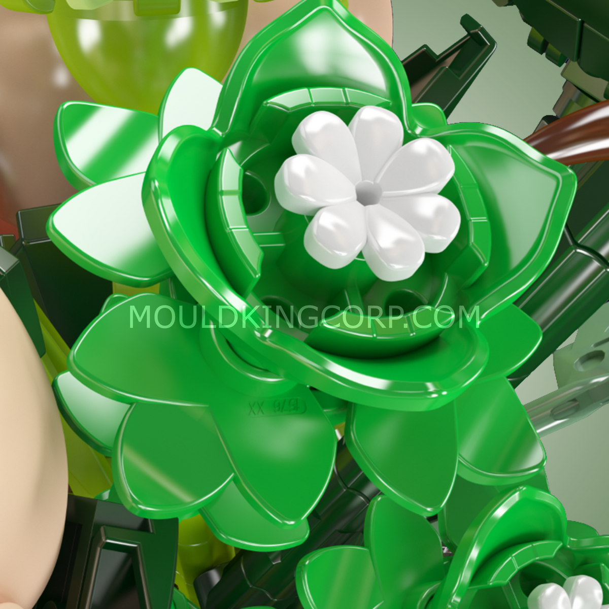 Bouquet de roses blanches, vue 4
