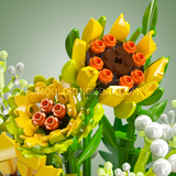 Tournesols en pot doré, vue 2