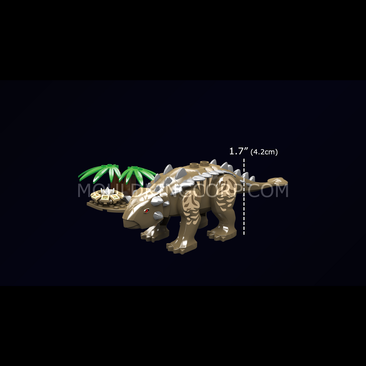 Œuf de dinosaure ankylosaure, vue 4