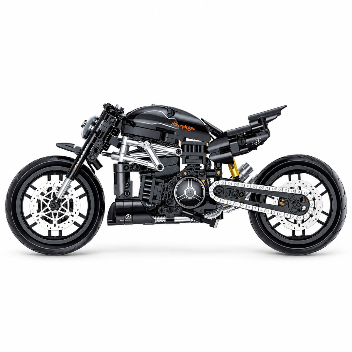 Power cruiser noir, échelle 1:8