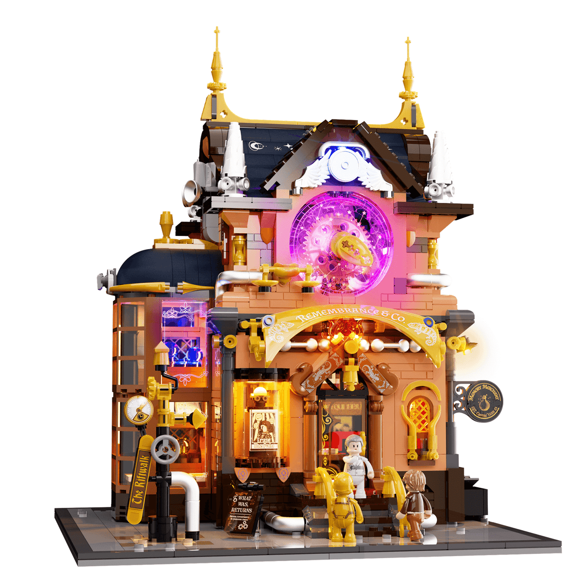 Boutique de magie steampunk lumineuse, vue 2
