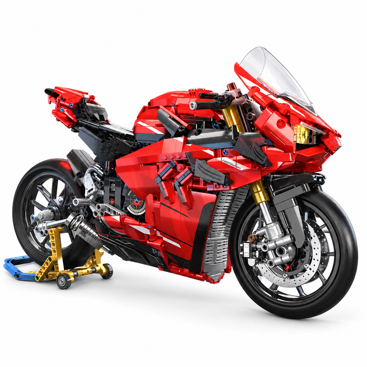 Superbike italienne d'exception éclairée, échelle 1:5