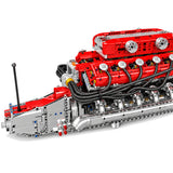 Détail de moteur V12 de supercar, maquette fonctionnelle