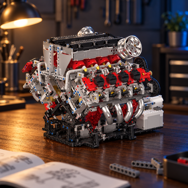 Moteur V8 motorisé